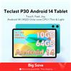 Teclast P30 Tablet Android 14 da 10,1 pollici Ips Max 10Gb Ram 64Gb Rom A523 Octa-Core Tüv Rheinland Certificazione Wifi 6 Tablet - Tablet