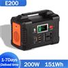 Flashfish E200 Centrale elettrica portatile Generatore solare da 200 W Batteria al litio da 151 Wh Backup domestico Alimentazione mobile urgente per campeggio all'aperto -