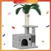 Oak & Tea Palma per gatti in quercia e tè Coca Cola 90,5 cm Tiragraffi moderno Albero da arrampicata per gattini con piattaforma per grotta di gatto Corde in sisal - green