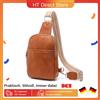 Miss Lulu marsupio da donna borsa a tracolla borsa a tracolla tasca sul petto con tracolla larga elegante compatto - CAMEL