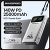 MOVESPEED M25Pro 140W Power Bank 25000mAh Tipo C Batteria esterna portatile a ricarica rapida 100W PowerBank per iPhone MacBook Laptop - Silver Power Bank