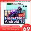 Teclast 【Nuovo】 Tablet Android 15 Teclast P50Ai 11 pollici 90 Hz (6 Gb + 10 Gb) Max.16 Gb GB Ram 128 Gb Lpddr5 1280X800 Allwinner A733-Ai Octa-Core - With Case