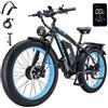 Keteles Bicicletta elettrica fuoristrada Keteles K800 26'' bimotore, motore da 2000 W, batteria Samsung 23 Ah, freni idraulici. - Blu