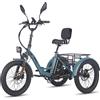Fafrees F20 Mate Aggiornamento Bici Elettrica 500W 48V 21Ah 23.45Ah 20*3.0 Fat Tire Pieghevole E-bike 90-115km Freno A Disco Idraulico 25 km/h - 21Ah Gunmetal Black