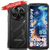 DOOGEE V40 5G Rugged Phone 12GB RAM 512GB ROM Gaming Smartphone dimensione 7300 6.78 120Hz Display 108MP a fotocamera NFC 8680mAh - 12GB 512GB Silver