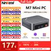 Ninkear Mini PC Ninkear M7 AMD Ryzen 5 7430U 2,3 GHz-4,3 GHz Windows 11 PRO 16 GB DDR4 RAM 512 GB SSD WIFI 6.0 Ventola di raffreddamento Mini computer - 16GB DDR4 + 512GB SSD