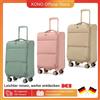 Miss Lulu valigia trolley morbida più leggera 59,5x36,5x25 cm, scomparto separato bagnato/secco, ideale per viaggi brevi e affari - Cachi