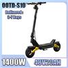S10 E Scooter 1400W Motore 48V20AH Batteria Freni anteriori e posteriori Funzione Bluetooth Scooter Elettrico Pneumatici da 10 pollici E-Scooter - BLACK