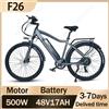F26 Bici Elettrica 500W Potente Motore 48V17AH Batteria Al Litio Per Adulti E-bike Pneumatico Da 29 Pollici Mountain Bicicletta Elettrica In Lega di Alluminio - Grey-29 inch Tires