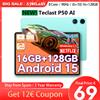 Teclast 【NUOVO】 TECLAST P50AI Android 15 Tablet PC da 11 pollici da 90Hz AI OS (6GB + 10 GB di espansione) 16 GB RAM 128GB LPDDR5 7000MAH ALLWINNER A733-AI OCTA-Core 1280x800 Wifi-6 BT 5.4 - Tablet