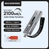 MOVESPEED SP20 2100 MB/s Chiavetta USB 2TB 1TB USB3.2 Gen 2 Tipo C Pen Drive a stato solido 512G 256GB Pendive per iPhone 15/16 PC - Silver