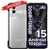 DOOGEE Versione globale DOOGEE Blade20 Telefono robusto Gemini AI 10300mAh Batteria 6.6 ''HD + Schermo 4GB 128GB Android 15 Smartphone NFC - 4GB 128GB Black