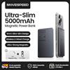 MOVESPEED S05 Slim Power Bank magnetico 5000mAh ricarica rapida mini caricabatterie portatile wireless per iPhone 16 15 14 PowerbanK - Gray