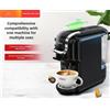 GSF Macchina da caffè HiBREW H2B, capsule italiane, piccola polvere di caffè domestica multicompatibile e completamente automatica integrata - H2B white