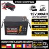 GUJIU Batteria LiFePO4 12V 350Ah 300Ah 150Ah 100Ah 60Ah con BMS integrato, pacco celle al litio ferro fosfato per golf cart e solare, esente da tasse