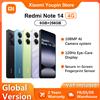 Xiaomi Versione globale Xiaomi Redmi Note 14 4G Smartphone MediaTek Helio G99-Ultra 108MP AI Fotocamera 5500mAh Batteria Display da 6,67" 120Hz - Midnight Black