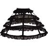 GRACEART Sottogonna Petticoat Donna Gonna 3 Cerchio Crinolina Lace (Bianca)
