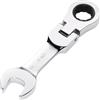 Draper 27969 HI-TORQ - Chiave combinata a cricchetto con testa flessibile, 13 mm