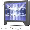 YOUKK Lampada Antizanzare Casa, Antizanzare Elettrico Portatile,Zanzariera Elettrica da Interno, Lampada Zanzare Esterno, Racchetta Zanzare Atossica Anti Mosche UV Campeggio 100m²