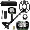 DR.ÖTEK Metal Detector Professionali per Adulti e Bambini, Impermeabile per Oro con Pinpoint e Terreno, Abbinamento Rapido, 6 Modalità, Alta Precisione, Leggero e Facile da Usare,Verde