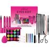 RoseFlower Trousse Trucchi Donna, Set Trucchi Donna Offerta Per Make Up Trousse Trucchi Ragazza con Mascara e Ombretti di Palette Professionali Cosmetics da Viaggio Regali Ragazza