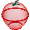 Excelsa Apple Cestino Frutta, acciaio, Rosso, 26.5 x 26.5 x 27 cm