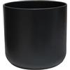 Ivyline Fioriera Lisbona, color antracite, impermeabile e decorativa, elegante vaso per fiori da interno in ceramica con finitura smaltata, 18,5 x 18,5 cm (altezza x profondità)