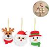 hi!dea™ Set decorazioni Natale in feltro con 3 figure DEER personalizzate o neutre