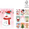 hi!dea™ Fogli di Natale set composto da 6 pezzi e 3 fogli di adesivi GLIMN personalizzate o neutre