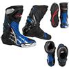 A-Pro Stivali Omologati CE Moto Quad Motocross Touring Sport Blu 42