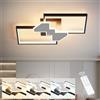 Baerolc Plafoniera LED Soffitto Dimmerabile,32W 50cm Lampadario camera da letto 3000K-6000K, Lampadario LED Soffitto Plafoniere Camera da Letto Moderna per Cucina Soggiorno