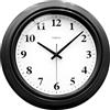 TAHEAT Orologio da Parete Silenzioso Vintage Nero Moderno 25cm | Rotondo | Batteria Inclusa | Ideale per Soggiorno Camera Ufficio Cucina