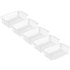 MiraHome set di 5 cestini portaoggetti in granito da 1,8 l 25x16x7 cm