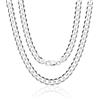 Aka Gioielli® - Collana in Argento Sterling 925 Massiccio - Catena 8mm Cubana Classica per Uomo e Donna - lunga 60 cm