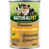 NaturalPet Premium Dog Adult Patè 400 gr - Pollo con ananas - 1° ORDINE? scegli lo sconto BZR5 / BZR20 + 200 punti fedeltà