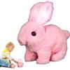 Generico Coniglio Giocattolo Interattivo Con Carota, Coniglietto Giocattolo Saltellante, Coniglietto Giocattolo Salterino Che Cammina E Parla, Peluche Divertente Coniglietto Peluche Con Suoni E Movimenti
