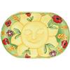 THUN, Piatto Ovale di Dimensione Grande in Ceramica Decorata a Mano, Linea Estate Fantastica, 38x27 cm