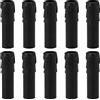 Haofy 10pcs 4 Pollici Candela Copre Maniche Simulazione Cera D'epoca Goccia Candela Presa Copre per Lampadario Candela Presa Copre (Nero)