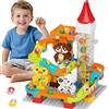 STEM MATCH Pista di marmotta giocattolo con ascensore motorizzato - Kit di costruzione Perpetuum mobile STEM per bambini