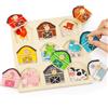 LZDMY Giocattoli Montessori da 1 Anno Bambino Puzzle di Legno, Fattoria abilità motorie Giocattolo per 12-36 Mesi Ragazza Ragazzo Bambini afferrando Puzzle ordinamento Compleanno Natale Regalo Pasqua