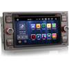 GONFEN Android 13 DAB+ Autoradio per Ford C/S-Max Transit Connect Focus Fiesta Galaxy Kuga con Navigatore 4GB+64GB 8-Core WiFi USB Bluetooth 5.0 DSP CarPlay Android Auto Controllo del volante DVD USB