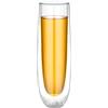 CQEAZ Decanter da 150 ml in vetro per champagne, a doppia parete, ideale per intenditori di vino
