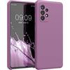 kwmobile Cover per Samsung Galaxy A52 / A52 5G / A52s 5G Custodia - Back Case per Smartphone in Silicone TPU - Protezione Gommata - viola orchidea