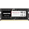 Gigastone 【DDR5 RAM Solo Notebook】GIGASTONE 16GB DDR5 4800MHz PC5-38400 CL 40-40-40-77 1.1V SODIMM 262 Pin Non bufferata Non-ECC Memoria ad alte prestazioni per notebook