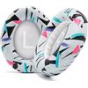 WC Cuscinetti auricolari di ricambio per cuffie Bose con cancellazione del rumore 700 (NC700) di Wicked Cushions - Pelle morbida, lussuosa memory foam, extra spessi e resistenti | 90s White