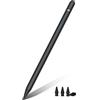 HATOKU Penna per iPad 2018-2025, Pencil 1 Generazione con Ricarica Rapida, Allinclinazione, Rifiuto del Palmo, Pen per i-Pad Air 3-5ª/11/13, Mini 5/6ª, iPad 6-10ª, Pro 11/12,9(3-6ª)/13 (Nero)