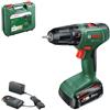 Bosch Trapano avvitatore a batteria EasyDrill 18V-38 (1 batteria da 2,5 Ah; sistema 18 volt; in custodia per il trasporto)