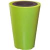 Green City Little Up - Vaso da Fiori Rotondo con Inserto in Resina e plastica, Colore: Verde Anice/Antracite