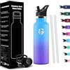HoneyHolly Borraccia Termica Bambini 500 ML, 18/8 Acciaio Inox, Bottiglia Termica, Senza BPA, Borracce, Sottovuoto a Doppia Parete, Borracce Termiche con Cannuccia, Termos per Scuola, Sport, Outdoor