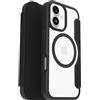 OtterBox React Folio MagSafe cover per iPhone 17, Trasparente/Nero | Custodia con MagSafe,anti urti e cadute, sottile,a libro, slot carte di credito, testata a norme MIL STD 810G